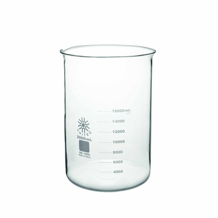 UNITED SCIENTIFIC Beakers, Low Form, Borosilicate Glass, 20000ml BG1000-20000